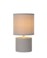 Lampe de table GREASBY Crème E14 max 40W - 230V - LUCIDE-Gris