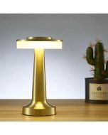 Lampe de table portable sans fil – Rechargeable avec contrôle tactile – Dorée