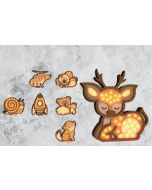 Veilleuses 3D en bois pour Enfants et Bébés