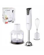 Mixeur 3 en 1 KIWI KHB-4440 – 500W avec Bol, Fouet et Pied Inox