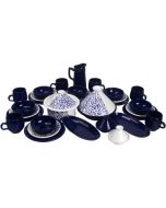 Pack de service à table  MEMEPOTERIE  calibleu35 34 pièces bleu - Durable et présentable. 