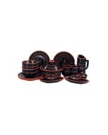 Pack de service à table  TOUCOMED  19 pièces  noir - Pratique et original.