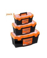 Pack 3 Boites à outils - Caisse de bricolage Plastique - ACEM