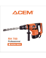 Marteau Perforateur ACEM RH 700 - 1350W - 7kg - Noir & Orange