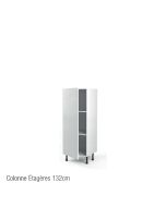Meuble Colonne étagère 132CM- BRICO KITCHEN-Langley
