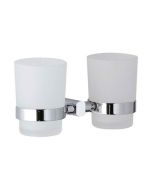 Porte verre double - REMER - FR16CR - Blanc