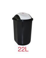 SOTUFAB - Poubelle basculante plastique 22l noir
