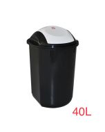 SOTUFAB - Poubelle basculante plastique 40l noir
