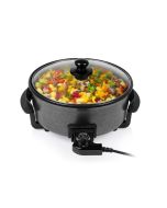 POÊLE ÉLECTRIQUE XL TRISTAR PZ-9135 AVEC COUVERCLE 30 CM -1500W - NOIR