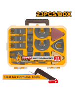 Jeu de 23 lames pour outils multifonctions - Accessoires pour outils oscillant - INGCO