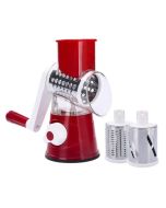 Hachoir Manuelle de Découpage - 3 Différents Lames - Rouge