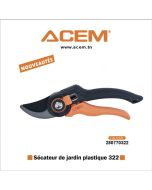 ACEM Sécateur de Jardin en Plastique 322-280770322