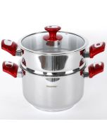 Couscoussiére - 3 Pièces - 10 L - Inox - 18/10 - 26 cm - Turquie