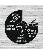 Horloge à Café en bois – Le Temps de Savourer Chaque Instant !