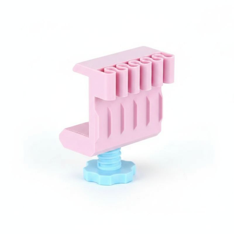 Fixation câble bord de table - plastique - Rose