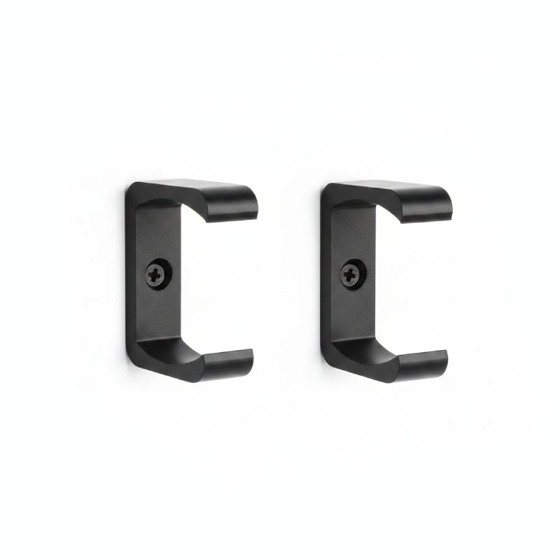 Fixation murale - plastique - noir