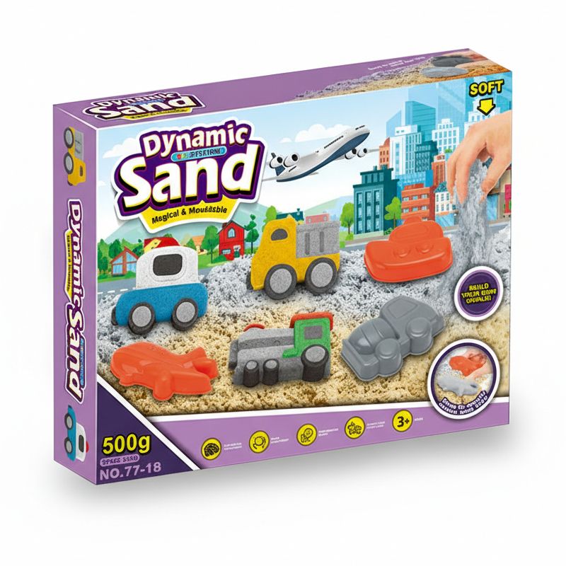 Sable magique écologique enfant - plastique + moule