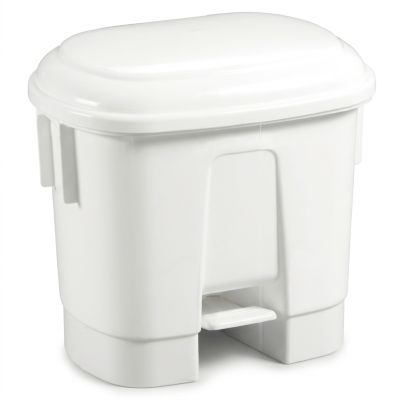 Poubelle à pédale 30L Blanc - Prix Tunisie | Arkan.tn