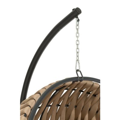 Fauteuil suspendu ESPACE HOME 196x110x125cm - grège 