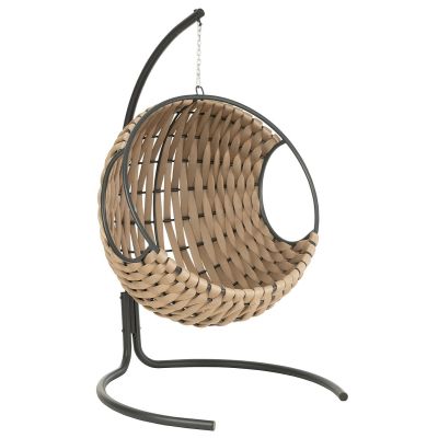 Fauteuil suspendu ESPACE HOME 196x110x125cm - grège 