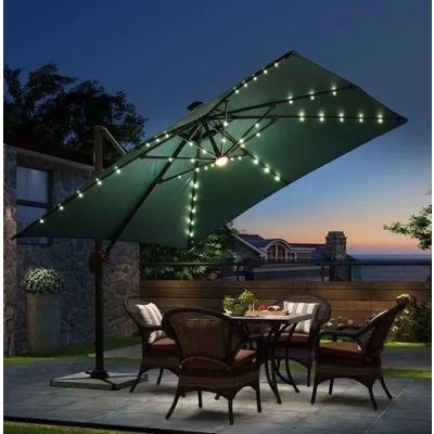 ESPACE HOME - parasol elios avec led 3x3 m