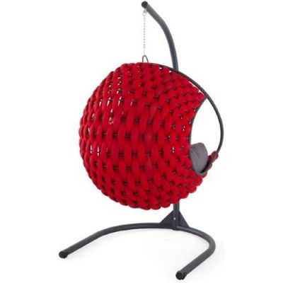 Fauteuil suspendu ESPACE HOME 196x110x125cm - rouge 