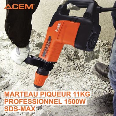 Marteau Piqueur ACEM DH 1100 - 1500W - 11kg - Noir & Orange