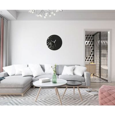Horloge murale - Horloge murale floral moderne