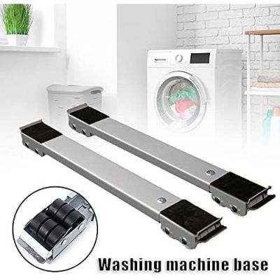 Pack 2 support roulant extensible réglable de Machine à laver, support Refrigerateur