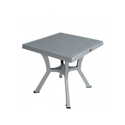 Table Carrée Plastique - Gris - 80x80 cm - Sotufab