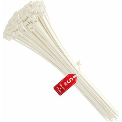 Collier - Plastique Blanc - 100 Pièces - 8x450mm-blanc
