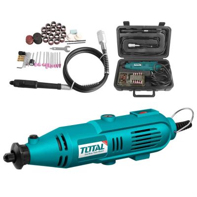 Coffret mini Meuleuse TOTALTOOLS TG501032 130W + Accessoires
