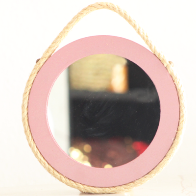 Miroir Cordy Rose – Ø23 cm – en Bois