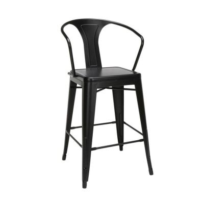 ESPACE HOME - tabouret ha - dim 44 x 110 x 44 cm-noir