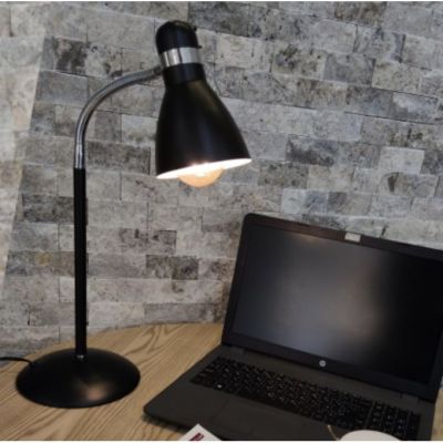 Lampe de Bureau - Flexible - Métal - Noir - 60 cm