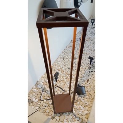 POTEAU EXTERIEUR MARRON LED 12W 3000K 220V 80CM