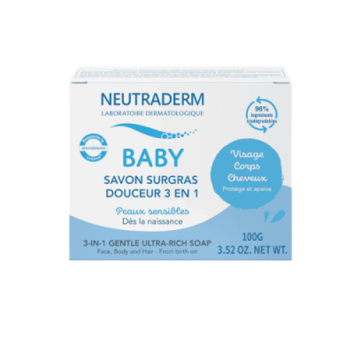 NEUTRADERM BABY Savon surgras douceur 100g