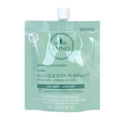 LAINO Masque soin purifiant Argile Verte 16g