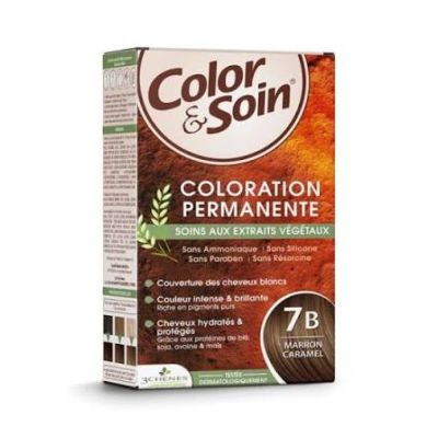 LES 3 CHENES Color & Soin Coloration Permanente Marron Caramel 7B