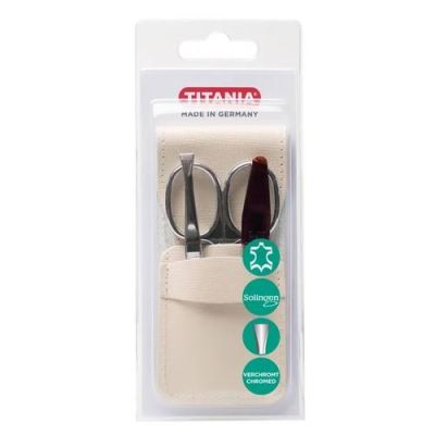 TITANIA Set manucure 3 pièces étui cuir 162/A PH B