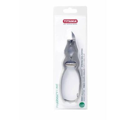 TITANIA Pince coupe-ongles forte à bec plat 1081 PH B