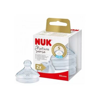 NUK 2 Tétines Nature Sense S 0-6 24018