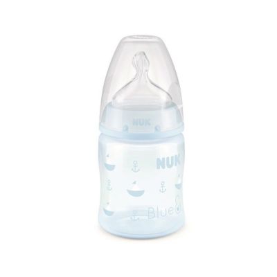 NUK Biberon Temp Rose/Bleu Bleu 150ml 43925