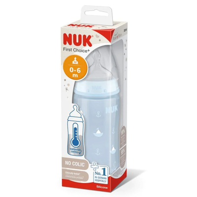 Biberon First Choice+ Bleu 300ml - Nuk - Allaitement Bébé