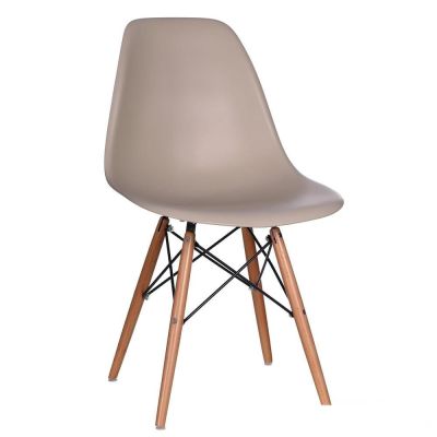 ESPACE HOME - chaise scandinave nordic dsw - dim 46 x 80 x 42 cm-grège
