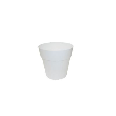 Lot de 2 Pots Linéa sans anneau D25xh24cm VIOMES-Blanc