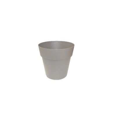 Lot de 2 Pots Linéa sans anneau D25xh24cm VIOMES-Gris