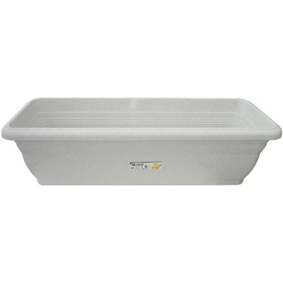 Balconniere Terracotta 59x22 Blanc marbré VIOMES