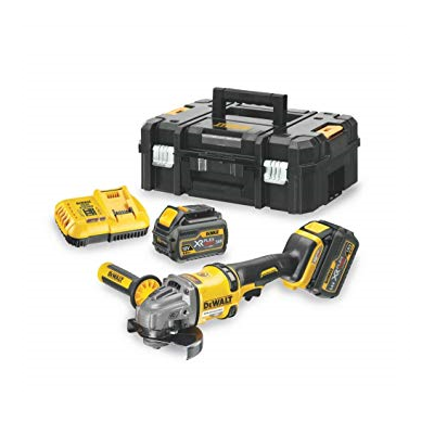 Meuleuse rechargeable DEWALT DCG414T2 - 125 mm 54 V 6 Ah 2 batteries + chargeur rapide garantie 3 ans
