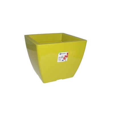 Pot Linéa carré Chartreuse 27x27x22 cm VIOMES
